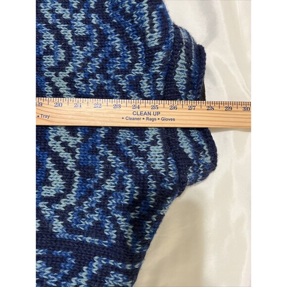 Cardigan Sweater Zip Handmade NEPAL 100% Himalayan Wool Lined L Cabincore Heavy - Picture 16 of 16